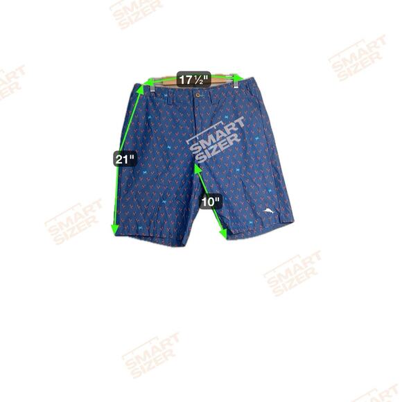 Tommy Bahama Men's 34 Relax Blue Crab Lobster Print Chino Shorts Pockets Cotton‎ - Picture 6 of 6